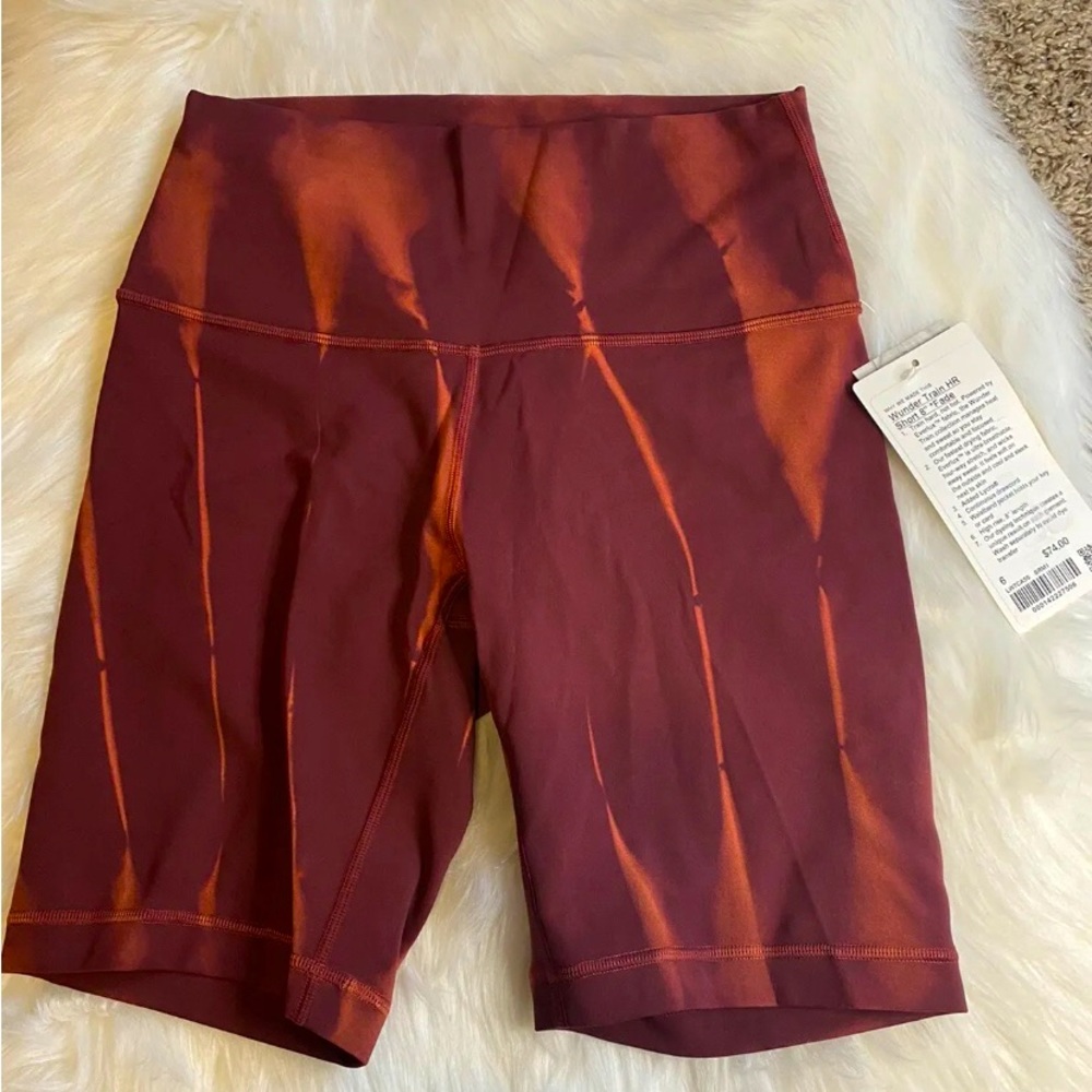 Lululemon wunder biker short NWT
